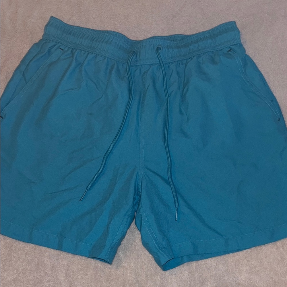 Men’s George Aqua Blue Swim Trunks SZ M 32-34